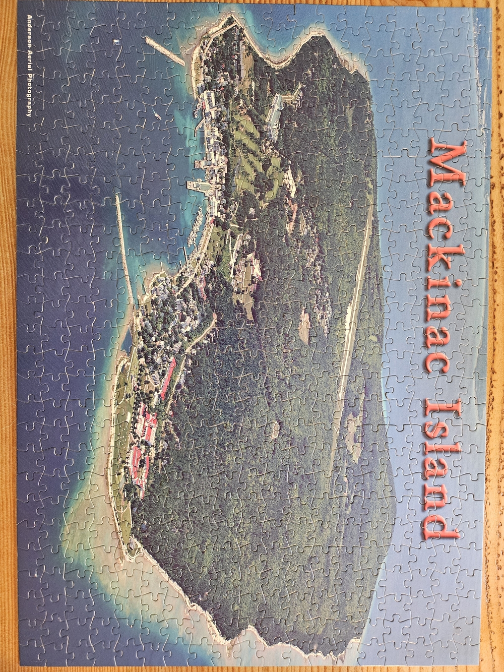 Mackinac Island Jigsaw Puzzle -Aerial Photo Scenic Puzzle